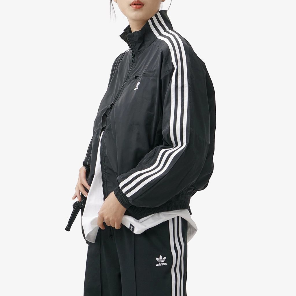(Women) adidas Originals Adicolor Black Track Jacket Retro Stripe Logo Design HM2152 圖 7