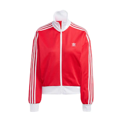 (Women) adidas Originals Adicolor Classics Red 3-Stripes Loose Track Jacket IK0431
