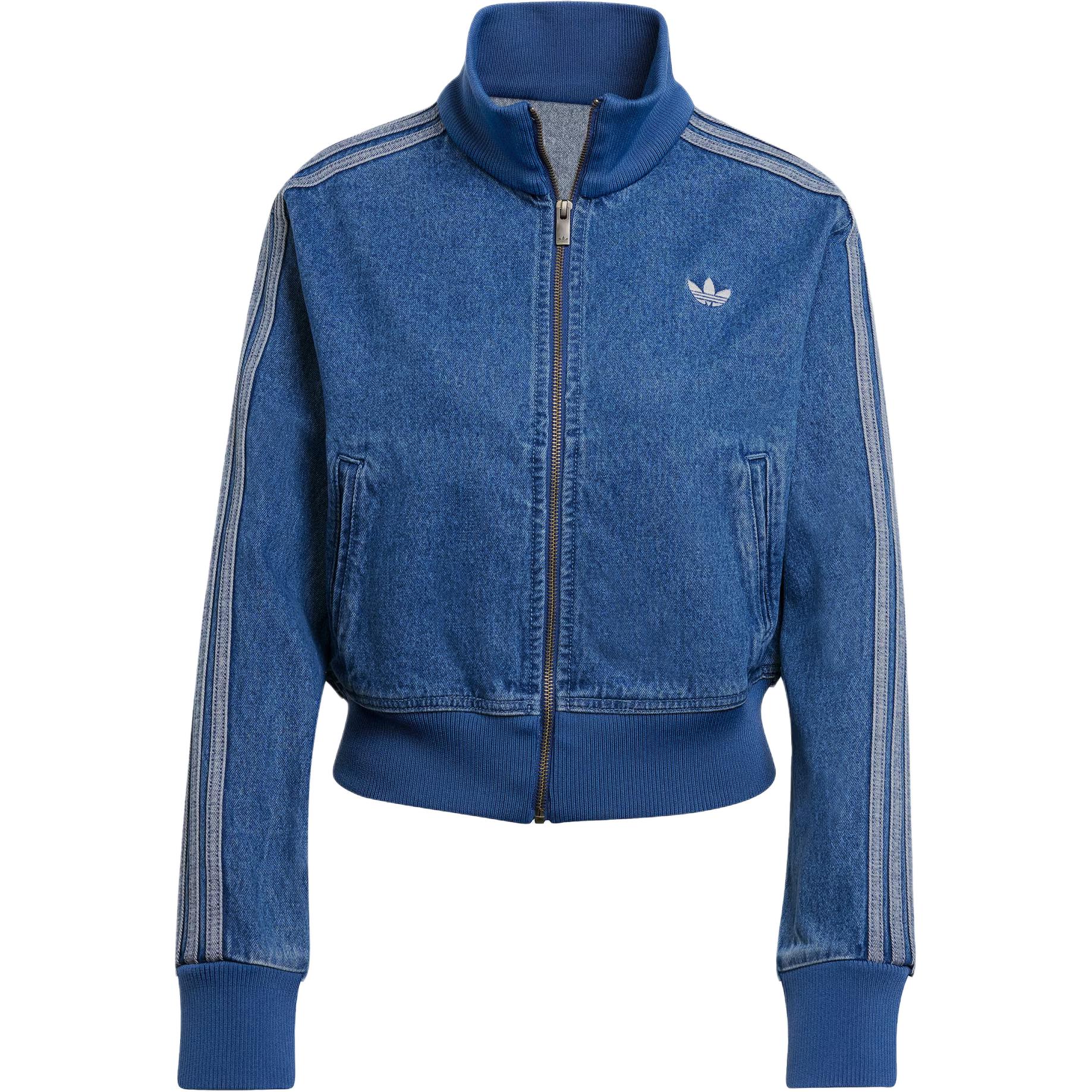 (Women) adidas Originals Adicolor Denim TT Vintage Indigo Stripe Zip Jacket JD2570