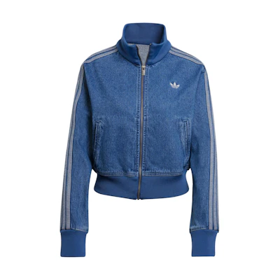 (Women) adidas Originals Adicolor Denim TT Vintage Indigo Stripe Zip Jacket JD2570