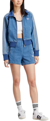 (W) 아디다스 오리지널스 아디컬러 데님 빈티지 인디고 스트라이프 집업 재킷 JD2570 Lookbook (W) 아디다스 오리지널스 아디컬러 데님 빈티지 인디고 스트라이프 집업 재킷 JD2570