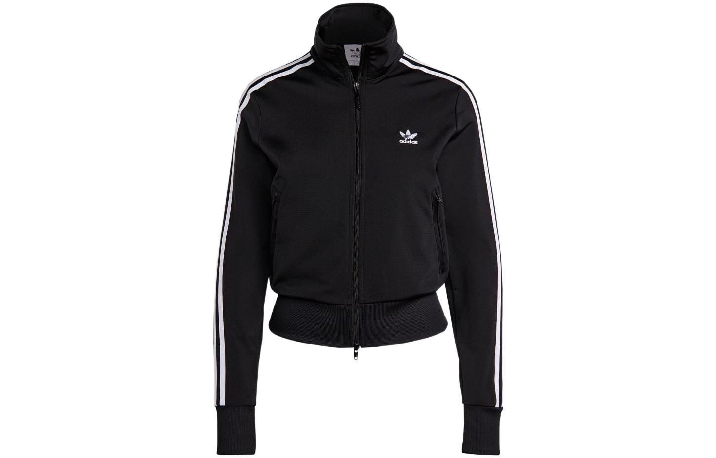 (Women) adidas Originals Adicolor Embroidered Logo Track Jacket Black Retro Style IB7405 圖 2