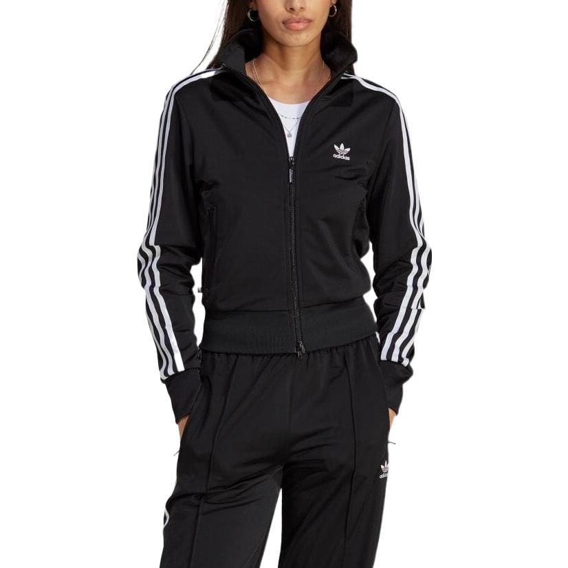 (Women) adidas Originals Adicolor Embroidered Logo Track Jacket Black Retro Style IB7405 圖 3