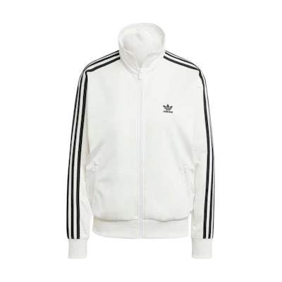 (Women) adidas Originals Adicolor Firebird Track Logo Striped Retro Jacket - White JF6547