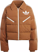 Order (Women) adidas Originals Adicolor Heritage Now Brown Velvet Puffer Jacket Winter IB2028