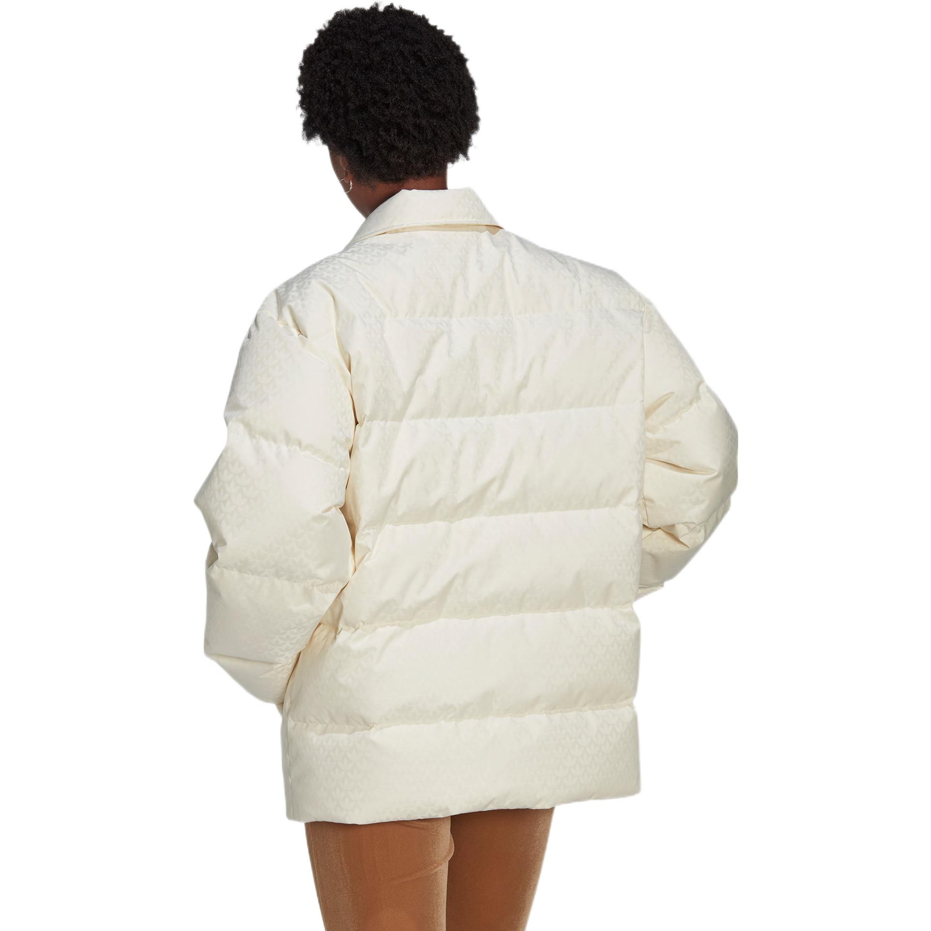 Shop (W) Chaqueta Beige adidas Originals Adicolor Heritage Now Puffer de Manga Larga. IB2024