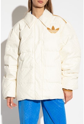 (W) 아디다스 오리지널스 아디컬러 헤리티지 나우 베이지 롱슬리브 패딩 자켓. IB2024 Details for (W) 아디다스 오리지널스 아디컬러 헤리티지 나우 베이지 롱슬리브 패딩 자켓. IB2024