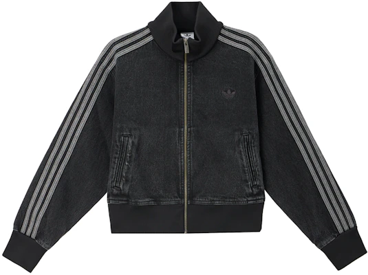 (Women) adidas Originals Adicolor Retro Track Jacket Zip Denim Black Striped JD3110 Buy (Women) adidas Originals Adicolor Retro Track Jacket Zip Denim Black Striped JD3110