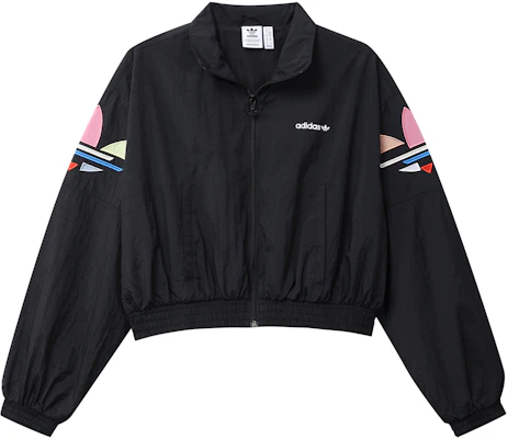 (W) 아디다스 오리지널스 아디컬러 쉐터드 로고 블랙 트랙 자켓 H22866 Buy (W) 아디다스 오리지널스 아디컬러 쉐터드 로고 블랙 트랙 자켓 H22866