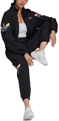 (W) 아디다스 오리지널스 아디컬러 쉐터드 로고 블랙 트랙 자켓 H22866 Shop (W) 아디다스 오리지널스 아디컬러 쉐터드 로고 블랙 트랙 자켓 H22866