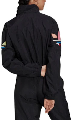 (W) 아디다스 오리지널스 아디컬러 쉐터드 로고 블랙 트랙 자켓 H22866 Details for (W) 아디다스 오리지널스 아디컬러 쉐터드 로고 블랙 트랙 자켓 H22866