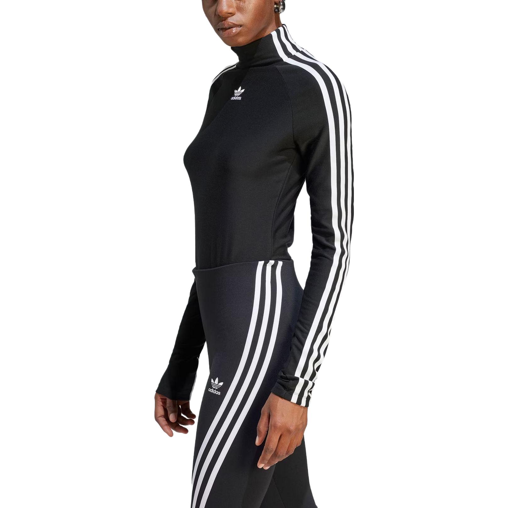 Purchase (Women) adidas Originals Adilenium Black High Neck Slim Fit Long Sleeve  Tee IV9331