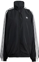 (Women) adidas Originals ADILENIUM Oversized Striped Retro Track Jacket Black Women JD3392 (Women) adidas Originals ADILENIUM Oversized Striped Retro Track Jacket Black Women JD3392