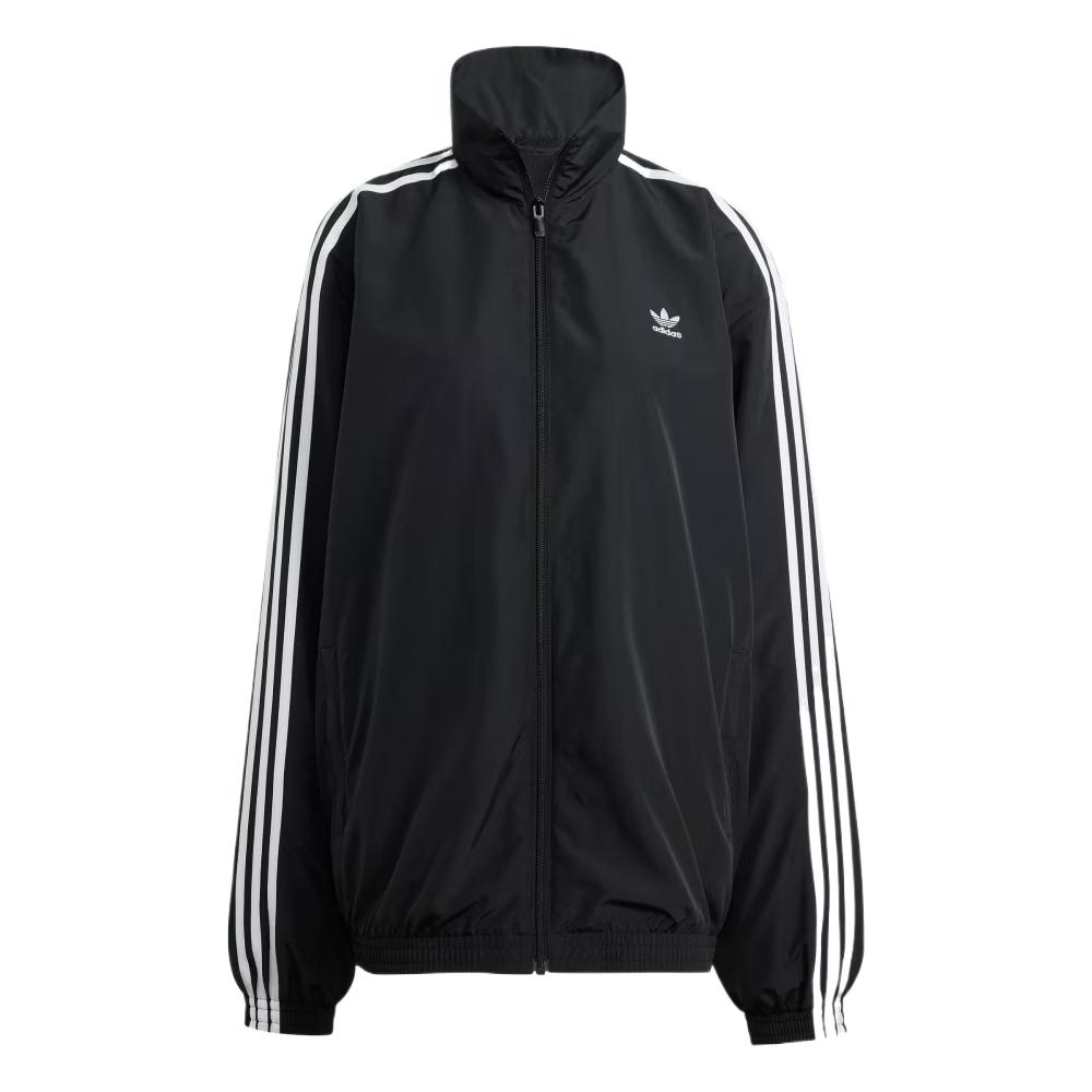 (Women) adidas Originals ADILENIUM Oversized Striped Retro Track Jacket Black Women JD3392 圖 2