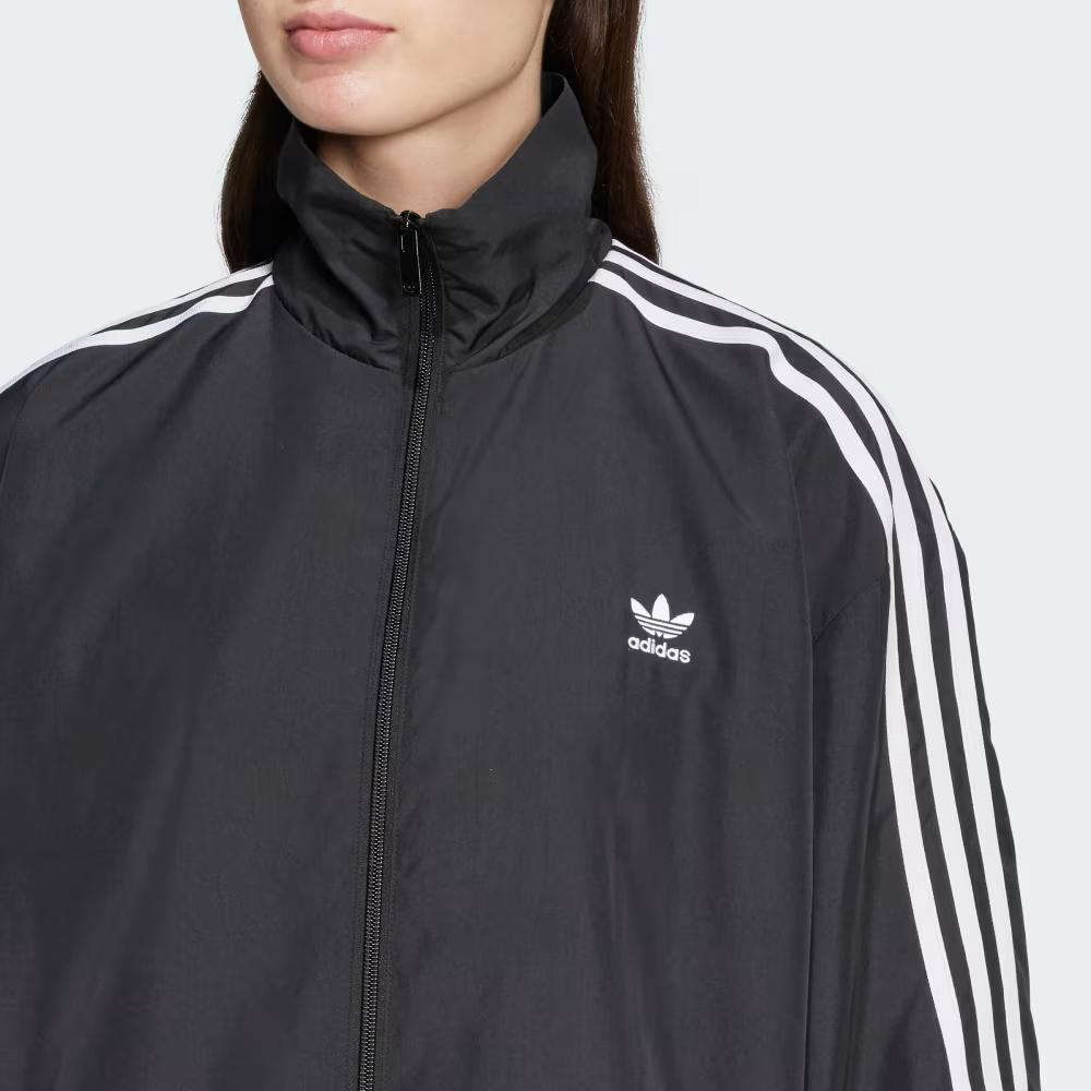 (Women) adidas Originals ADILENIUM Oversized Striped Retro Track Jacket Black Women JD3392 圖 5
