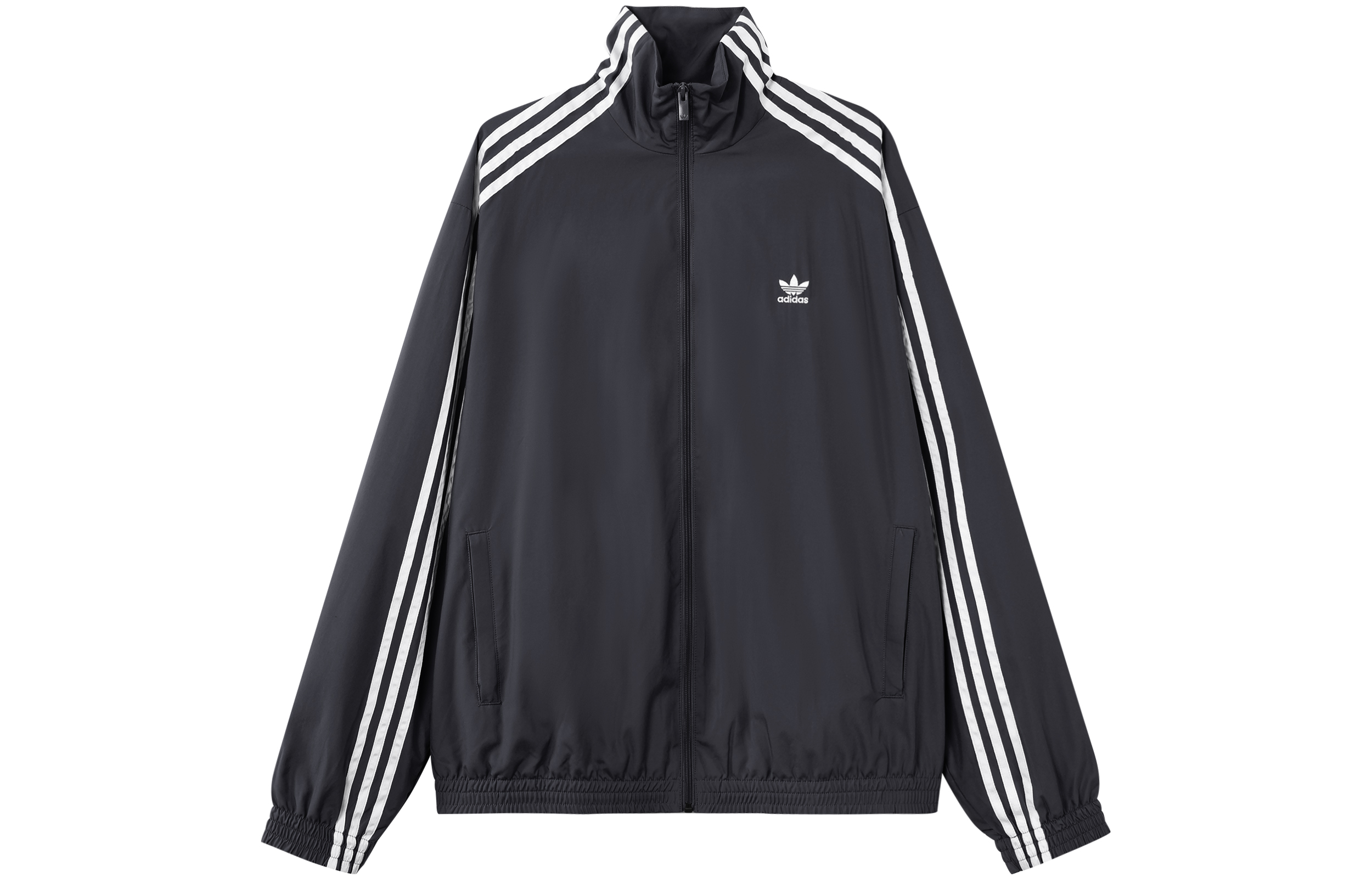 (Women) adidas Originals Adilenium Oversized Track Top  Black Retro Jacket IV9339 圖 2