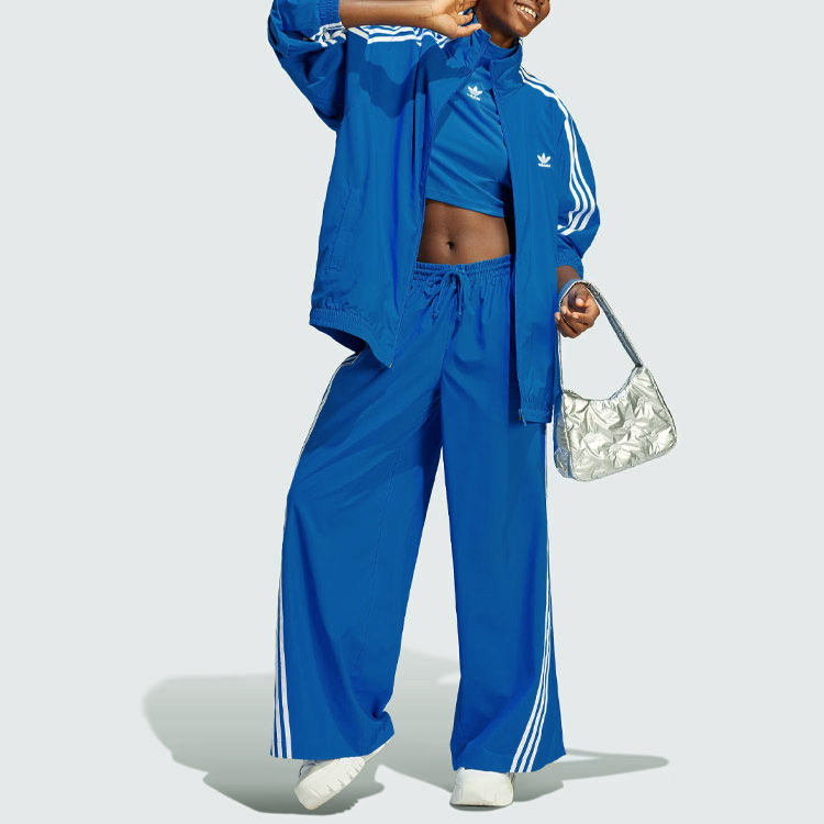 (Women) adidas Originals Adilenium Oversized Track Top Blue Striped Jacket IV9337 圖 4