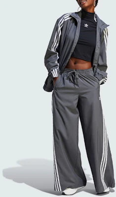 (Women) adidas Originals Adilenium Oversized Track Top Jacket Dark Grey. IV9338 Shop (Women) adidas Originals Adilenium Oversized Track Top Jacket Dark Grey. IV9338