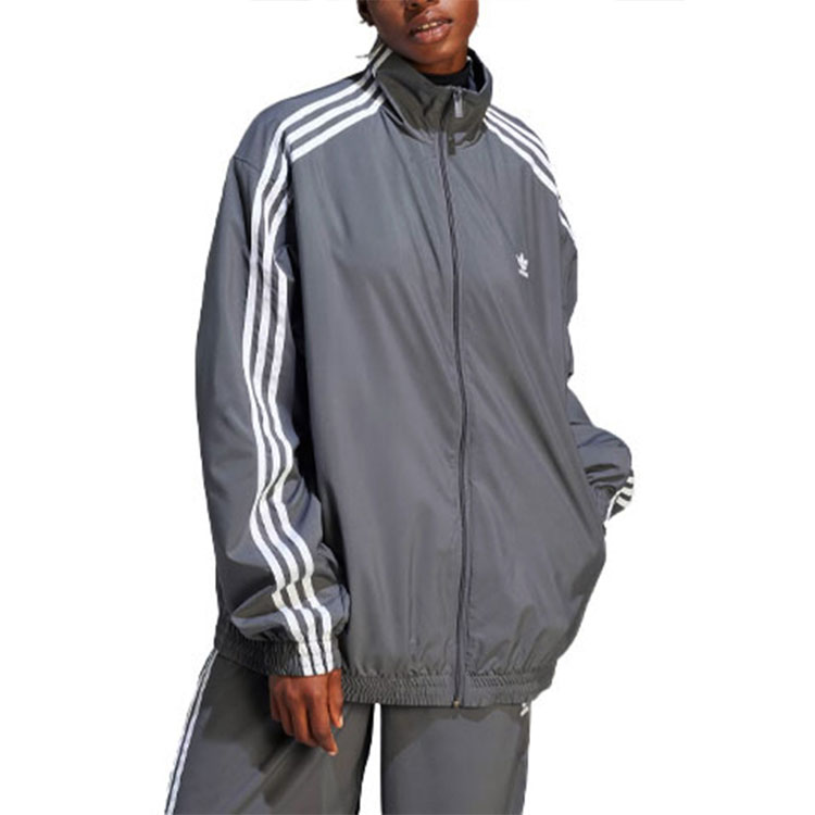 (Women) adidas Originals Adilenium Oversized Track Top  Jacket Dark Grey. IV9338 圖 5