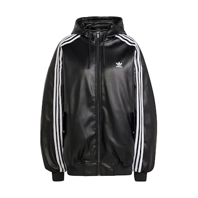 (Women) adidas Originals ADILENIUM Retro Hooded Jacket - Black IV9328