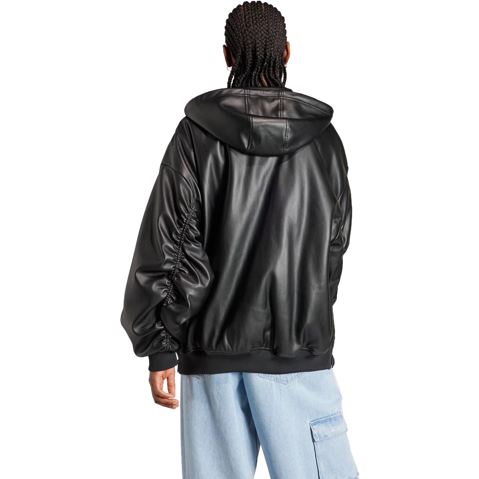 (Women) adidas Originals ADILENIUM Retro Hooded Jacket - Black IV9328 圖 4