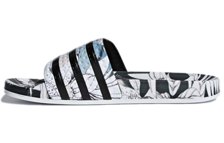 Buy (W) 阿迪达斯经典款 Adilette 拖鞋 '黑白' 配色 CM8225