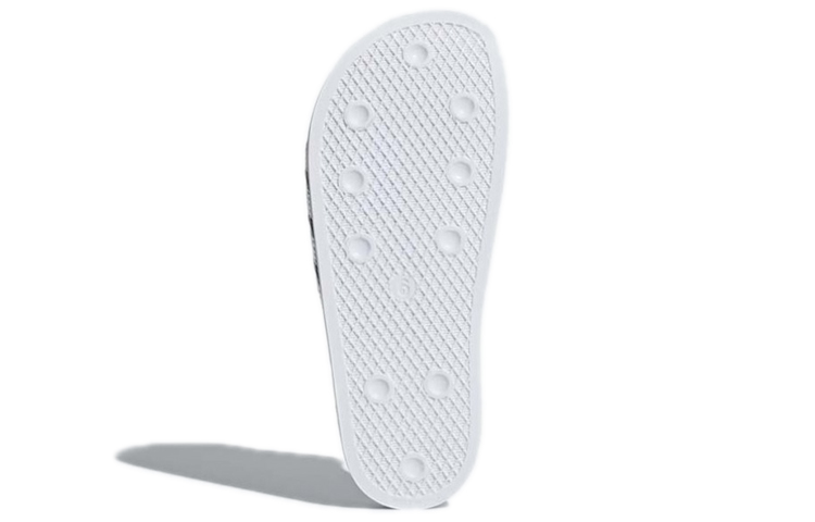 (W) adidas Originals Adilette 'Black White' 圖 6
