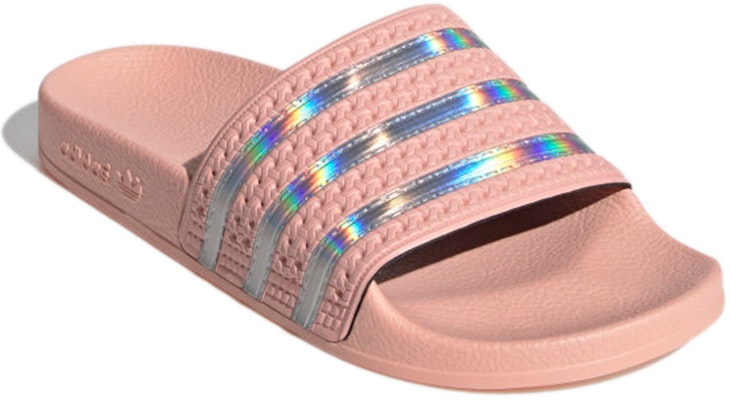 (W) adidas Originals Adilette 'Pink Orange' Sandal Wanita FW2290 Lookbook (W) adidas Originals Adilette 'Pink Orange' Sandal Wanita FW2290