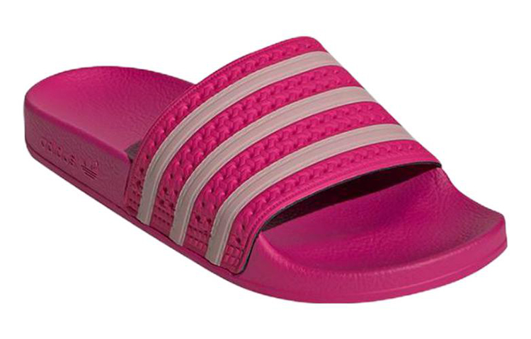 Lookbook adidas originals Adilette 休閒運動拖鞋 女款 玫紅