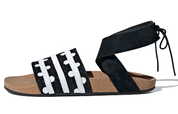 Buy (W) adidas Originals Adilette Ankle Wrap 'Negro Blanco' EF5630