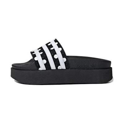 (W) adidas Originals Adilette Bold 'Charcoal Black'