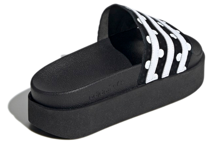 (W) adidas Originals Adilette Bold 'Charcoal Black' 圖 4