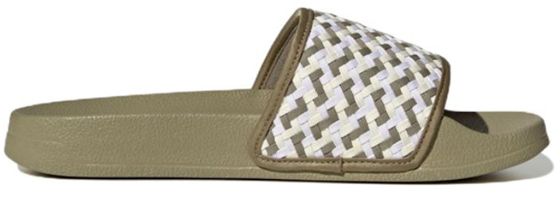 (W) adidas Originals Adilette Lite Sandalias 'Olive Strata White' FZ5592 Order (W) adidas Originals Adilette Lite Sandalias 'Olive Strata White' FZ5592