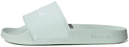 (Women) adidas originals Adilette Lite Slides Light Green/White FU9136 (Women) adidas originals Adilette Lite Slides Light Green/White FU9136