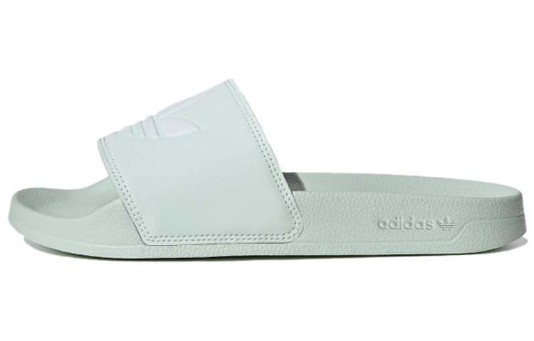 (Women) adidas originals Adilette Lite Slides Light Green/White FU9136