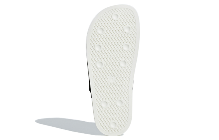 (W) adidas originals Adilette Luxe 'Black White' 圖 5