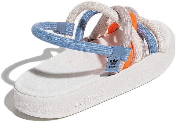 (Women) adidas Originals Adilette Noda Sandals 'White HQ4487 Lookbook (Women) adidas Originals Adilette Noda Sandals 'White HQ4487