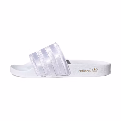 (W) adidas originals Adilette Satin Embroidered Slippers