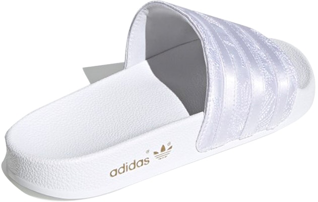 (W) adidas Originals Adilette Zapatillas de Satén Bordadas EG5162 Shop (W) adidas Originals Adilette Zapatillas de Satén Bordadas EG5162
