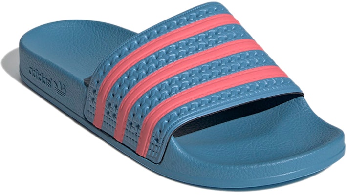 (Women) adidas Originals Adilette Slides 'Blue' FX5913 Lookbook (Women) adidas Originals Adilette Slides 'Blue' FX5913