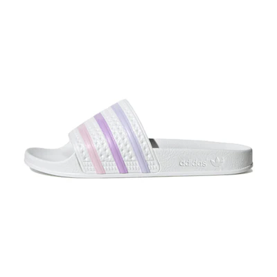 (W) adidas Originals Adilette Slides 'White Purple'