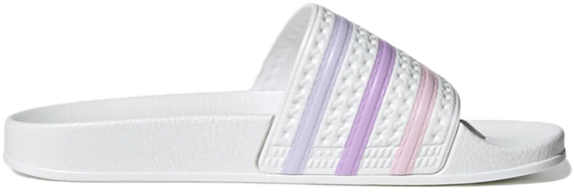 (W) adidas Originals Adilette Sandalias 'Blanco Púrpura' FZ5947 Order (W) adidas Originals Adilette Sandalias 'Blanco Púrpura' FZ5947