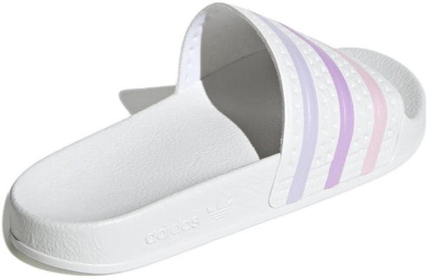 (Women) adidas Originals Adilette Slides 'White Purple' FZ5947 Shop (Women) adidas Originals Adilette Slides 'White Purple' FZ5947