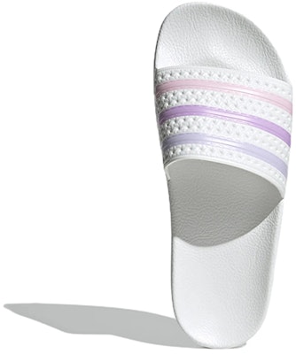 (Women) adidas Originals Adilette Slides 'White Purple' FZ5947 Purchase (Women) adidas Originals Adilette Slides 'White Purple' FZ5947