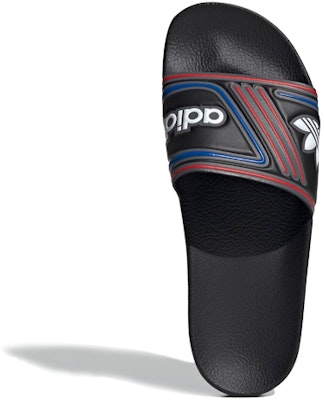 (Women) adidas originals Adilette Slides Black/Red/Blue EE6177 Purchase (Women) adidas originals Adilette Slides Black/Red/Blue EE6177