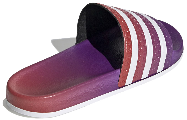 Shop (W) adidas Originals Adilette Sandales Claquettes Violet Blanc ''Purple White'' EE6188