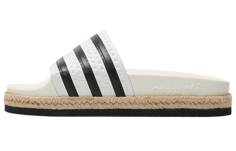 (W) adidas originals Adilette Sports slippers 'White Black'