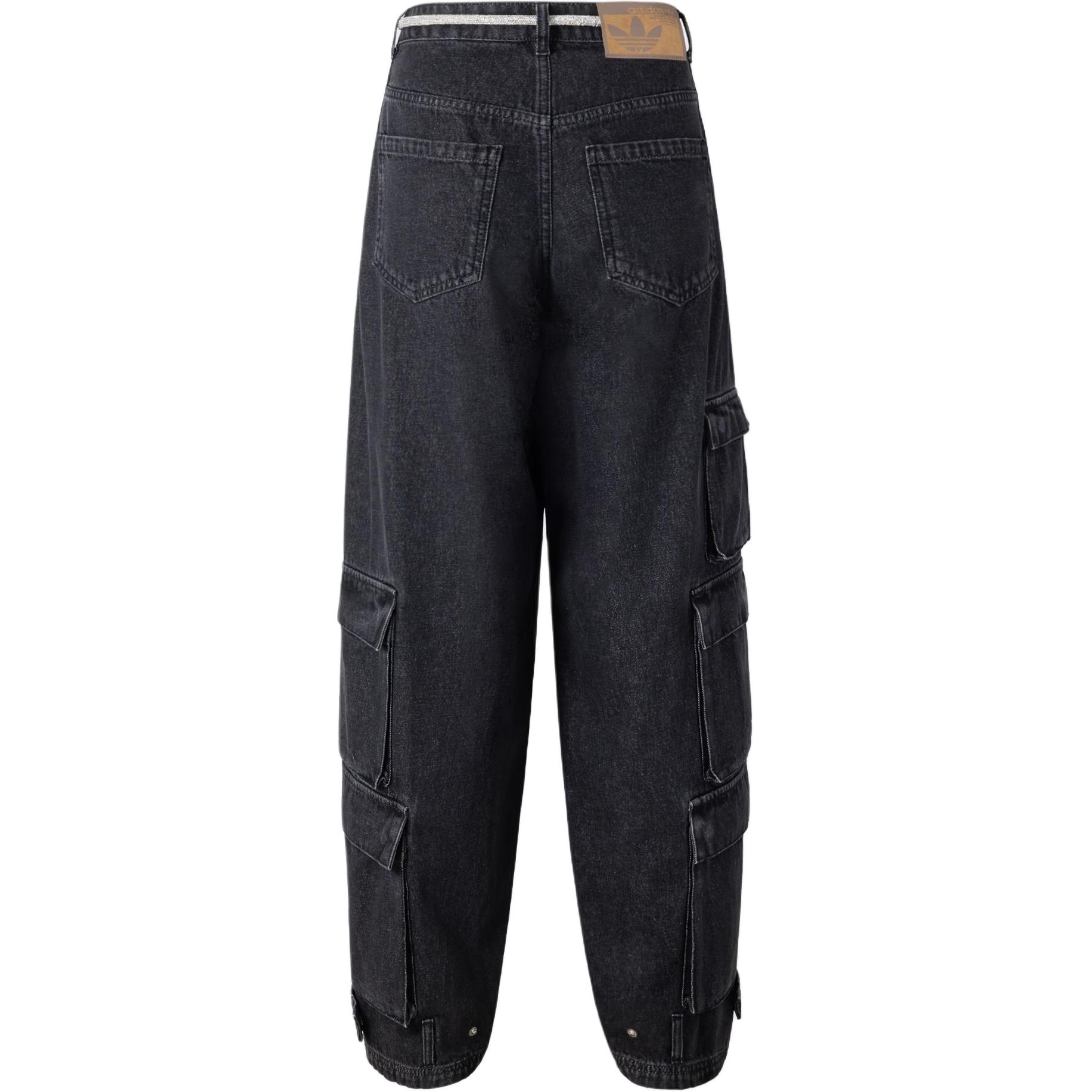 (Women) adidas Originals Adillenium Denim Blue Joggers  Loose Fit Black Jeans. JY4514 圖 3