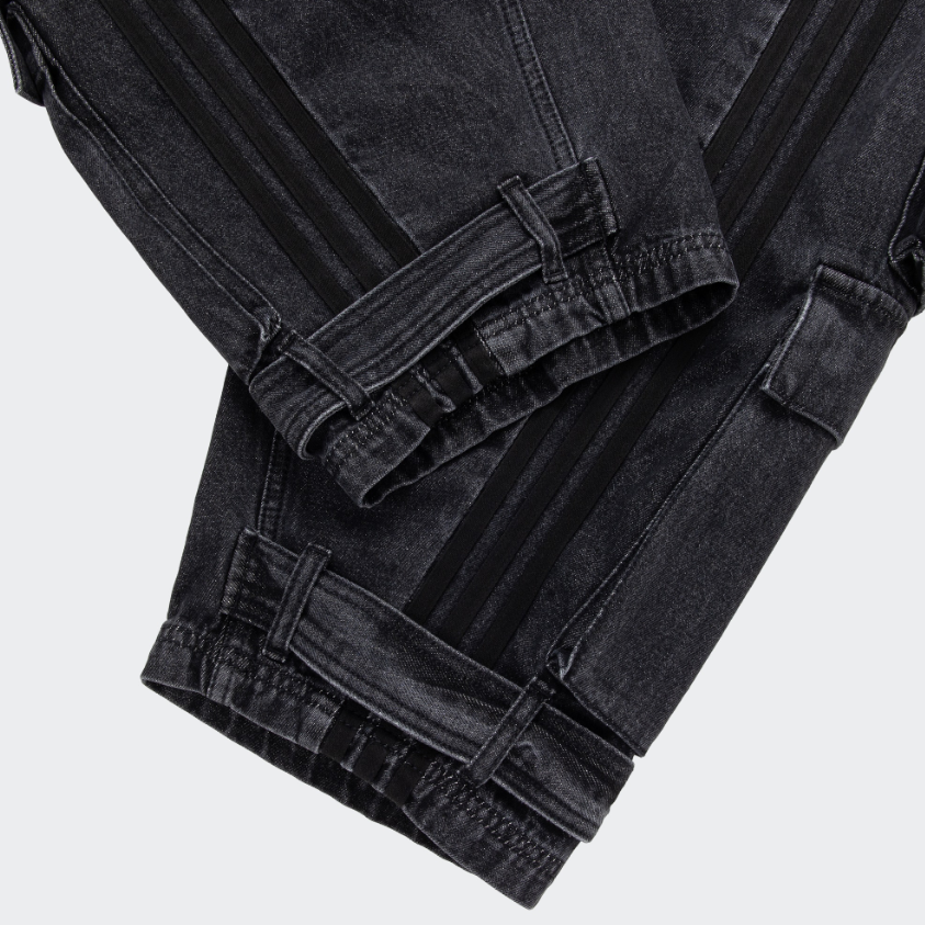(Women) adidas Originals Adillenium Denim Blue Joggers  Loose Fit Black Jeans. JY4514 圖 5