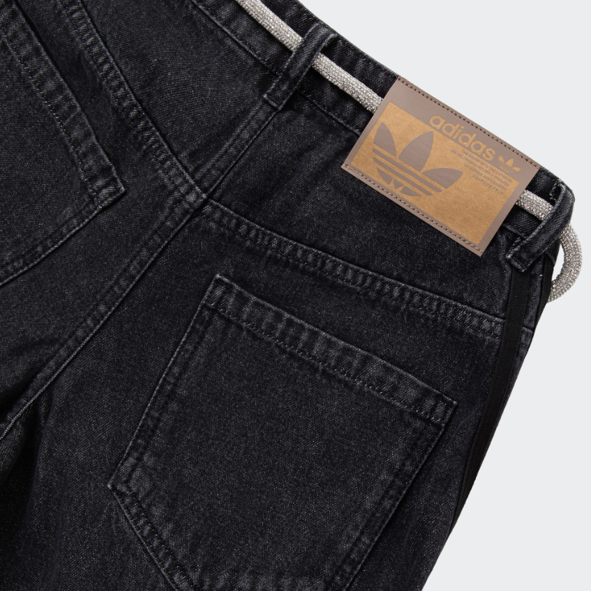 (Women) adidas Originals Adillenium Denim Blue Joggers  Loose Fit Black Jeans. JY4514 圖 6